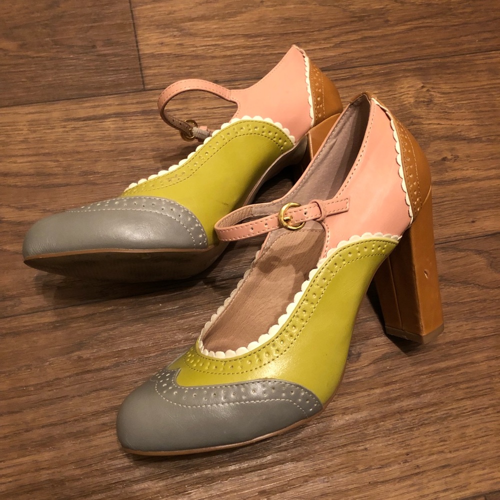 Chelsea Crew Heels Scallop/Multicolor